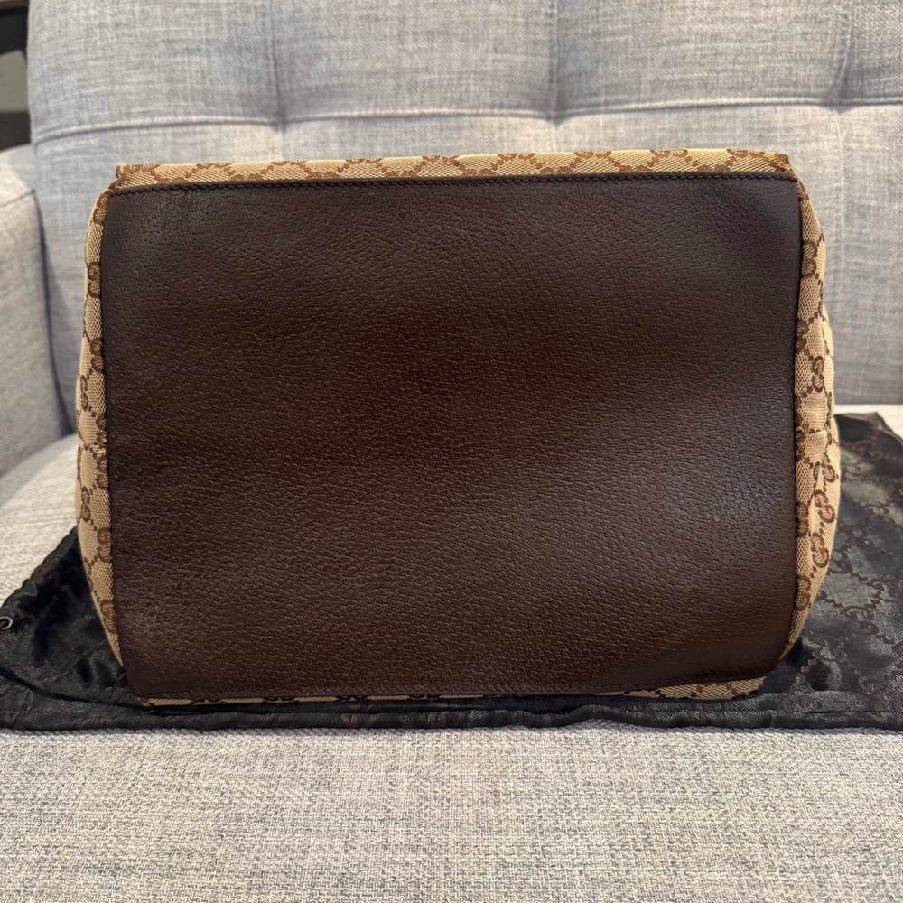 ✨Gucci GG Canvas Leather Tote Bag – Beige/Brown ✨ - Picture 7 of 17